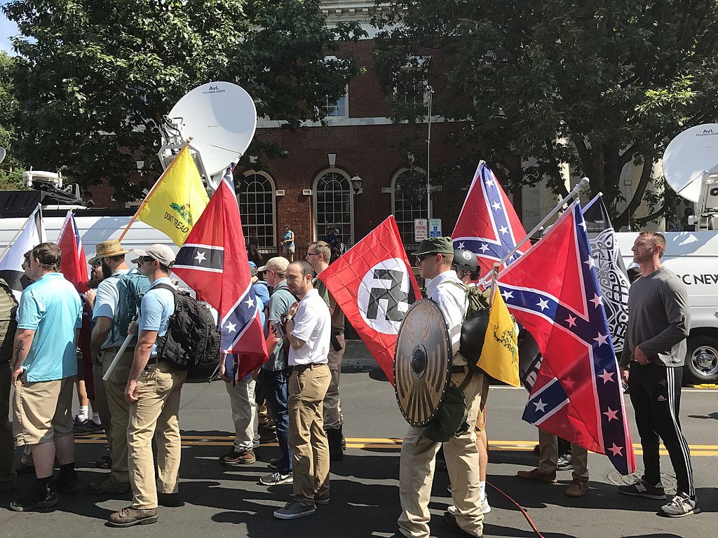 Neo-Nazis at the Charlottesville rally