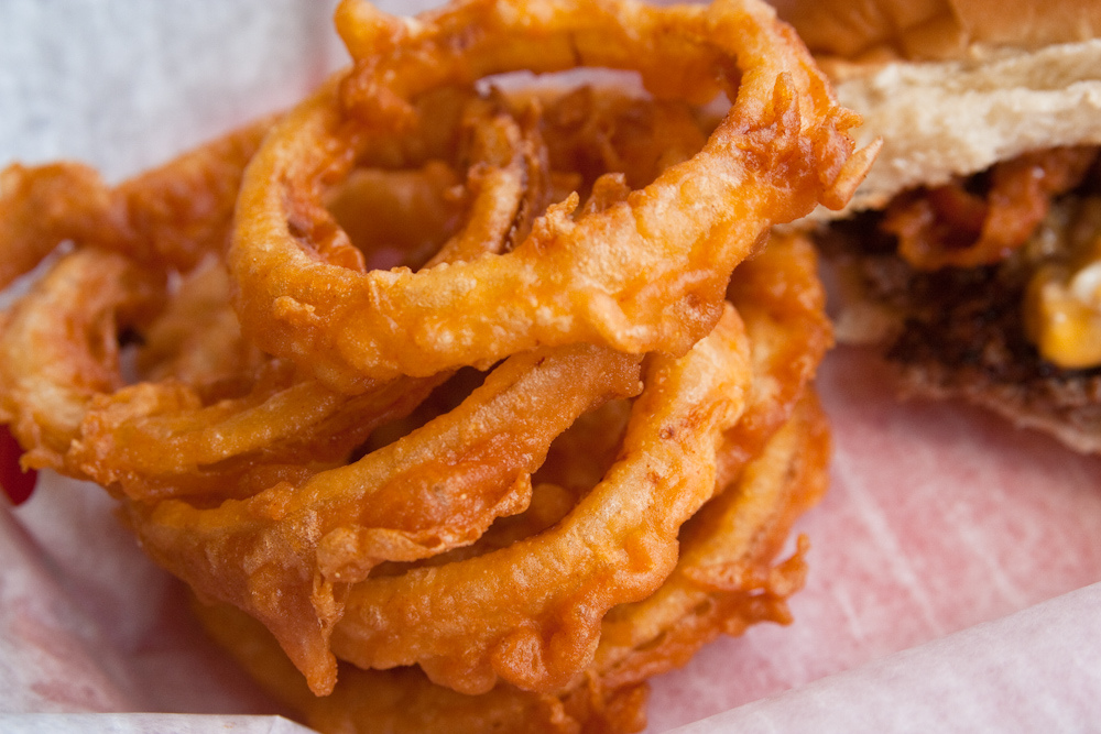 A close-up photo of onion rings.