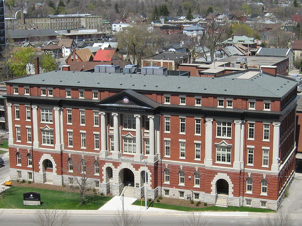 A photo of an academic building at Wilfrid Laurier University