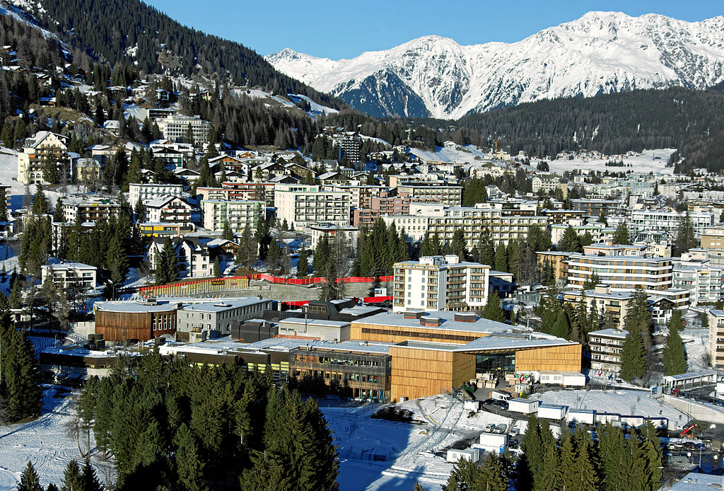 An image of Davos, Switzerland in the winter.