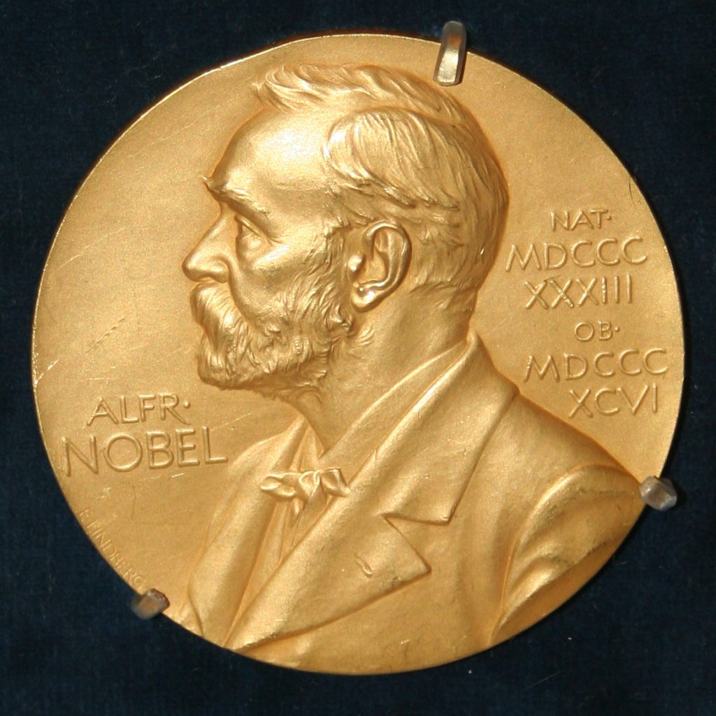 Photo of the Nobel prize