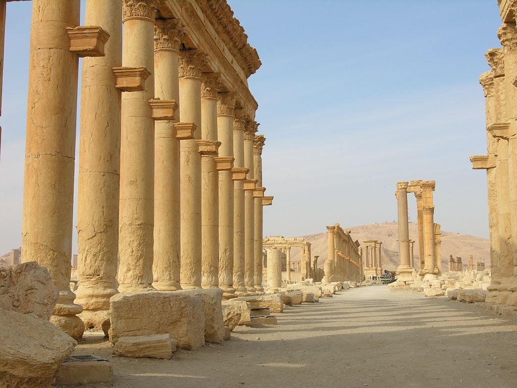 Photo of the Palmyra ruins in Syria
