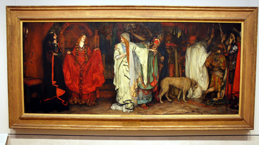 Photograph of Edwin Austin Abbey's painting of a scene from Shakespeare's King Lear
