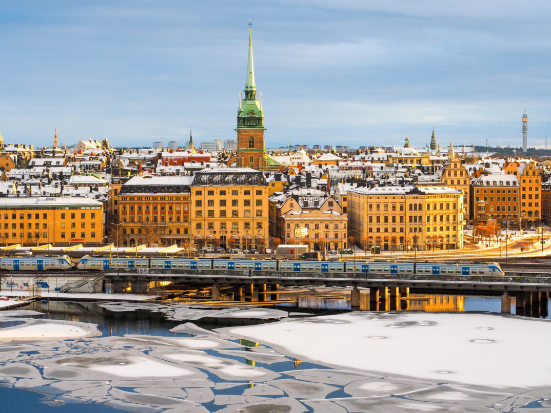 Photograph of buildings in Stockholm, Sweden