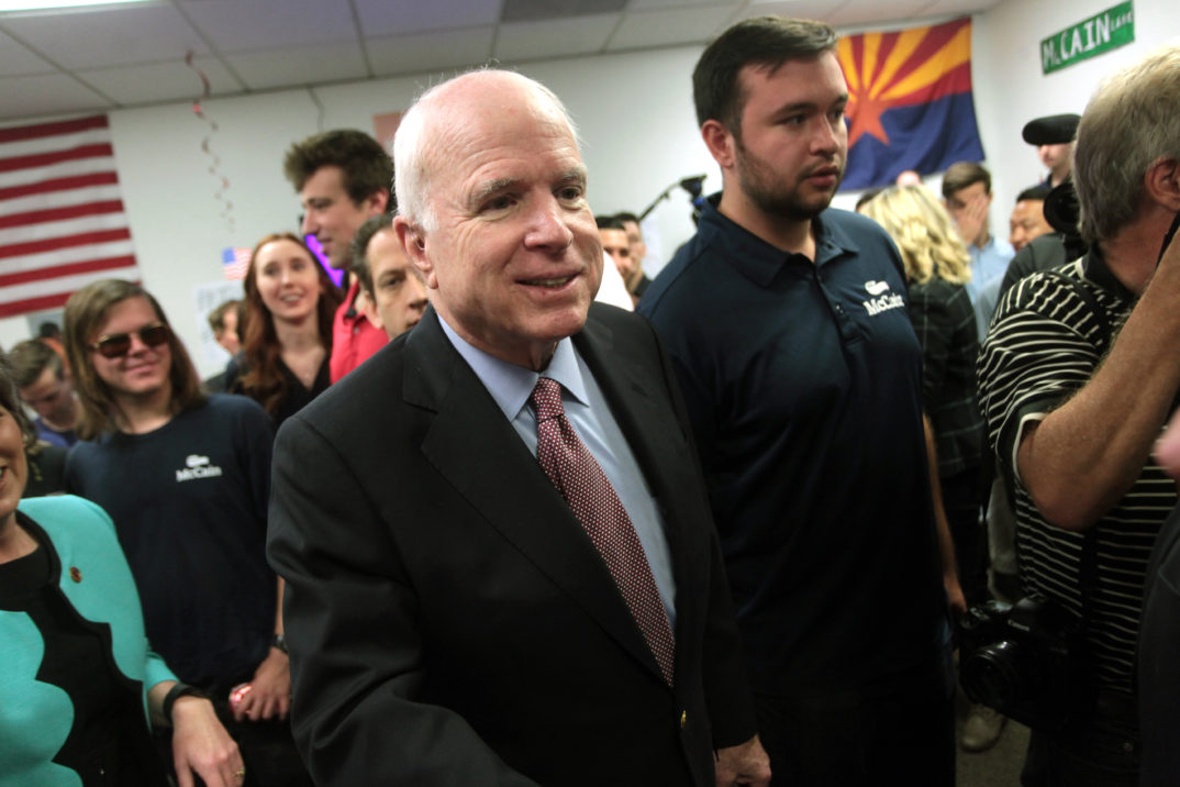 "John McCain with supporters" by Gage Skidmore liscensed under CC BY 2.0