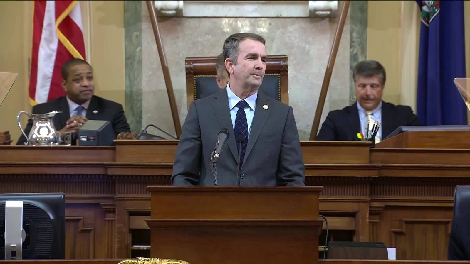 Governor Ralph Northam delivers a speech