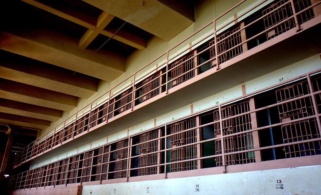 photograph of an open cell block