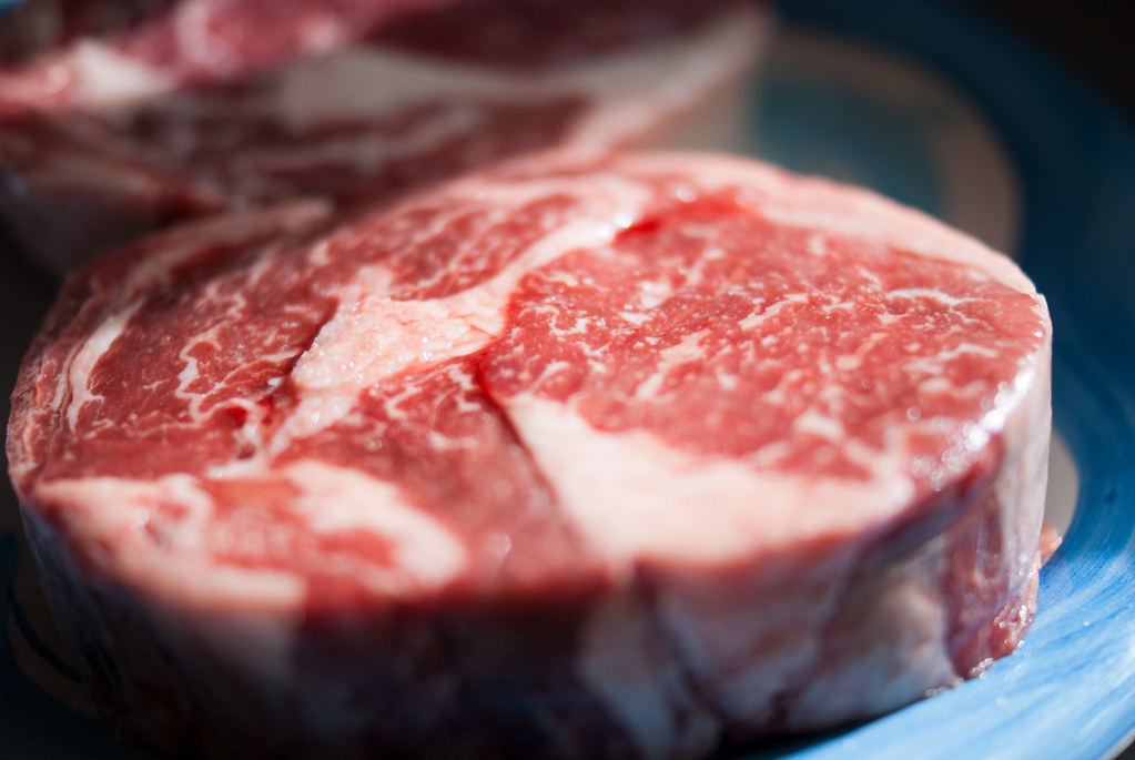 close-up photograph of a raw cut of meat