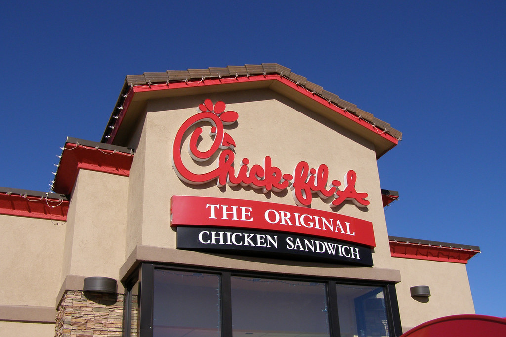 photograph of Chick-fil-a storefornt
