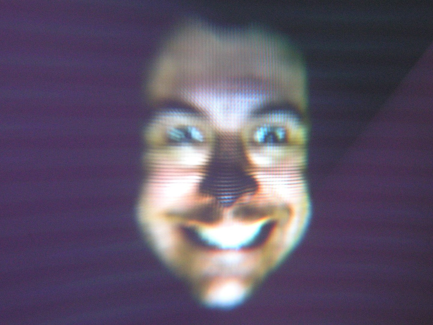 computer image of a 3D face scan