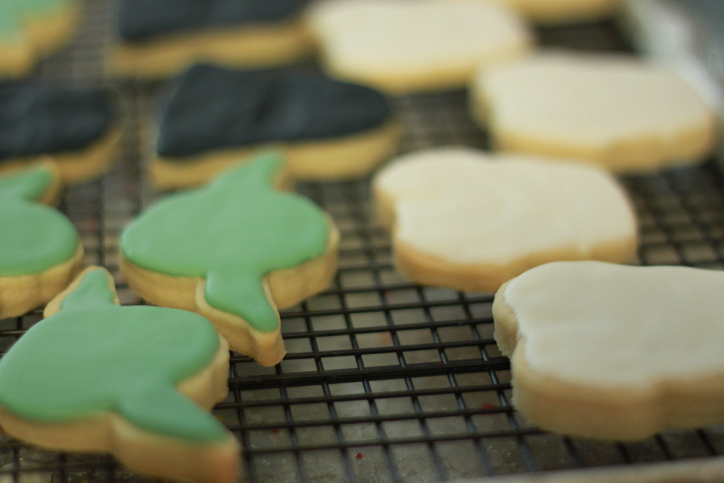 photograph of Star Wars shaped sugar cookies