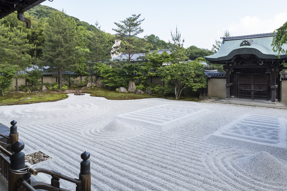 photograph of zen garden at Kodaiji temple