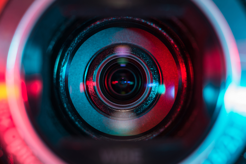 closeup photograph of camera lens