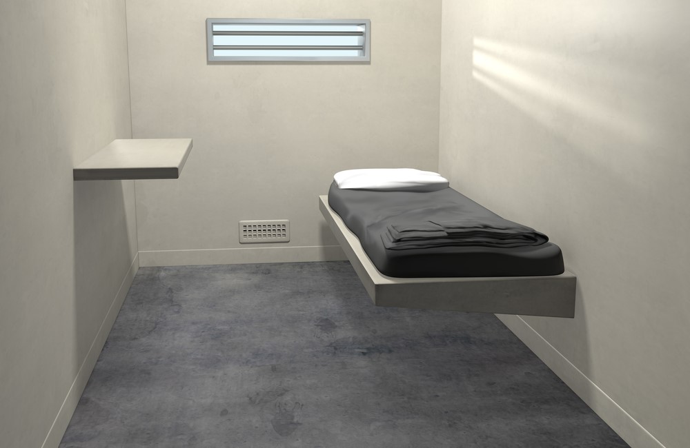 photograph of empty prison cell