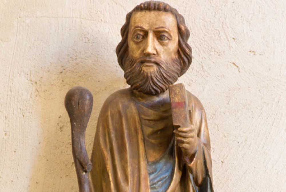 photograph of figurine of the patron saint of lost causes