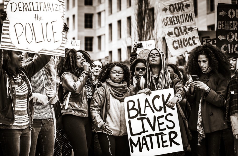 photograph of Black Lives Matter demonstration