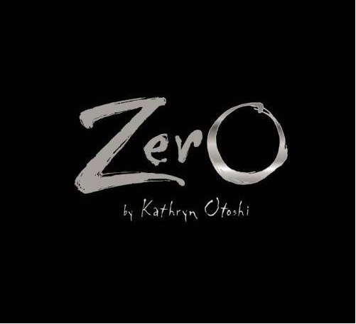 Cover image for the book Zero featuring a completely black background with the word "Zero" handwritten in bold grayish-white brush strokes