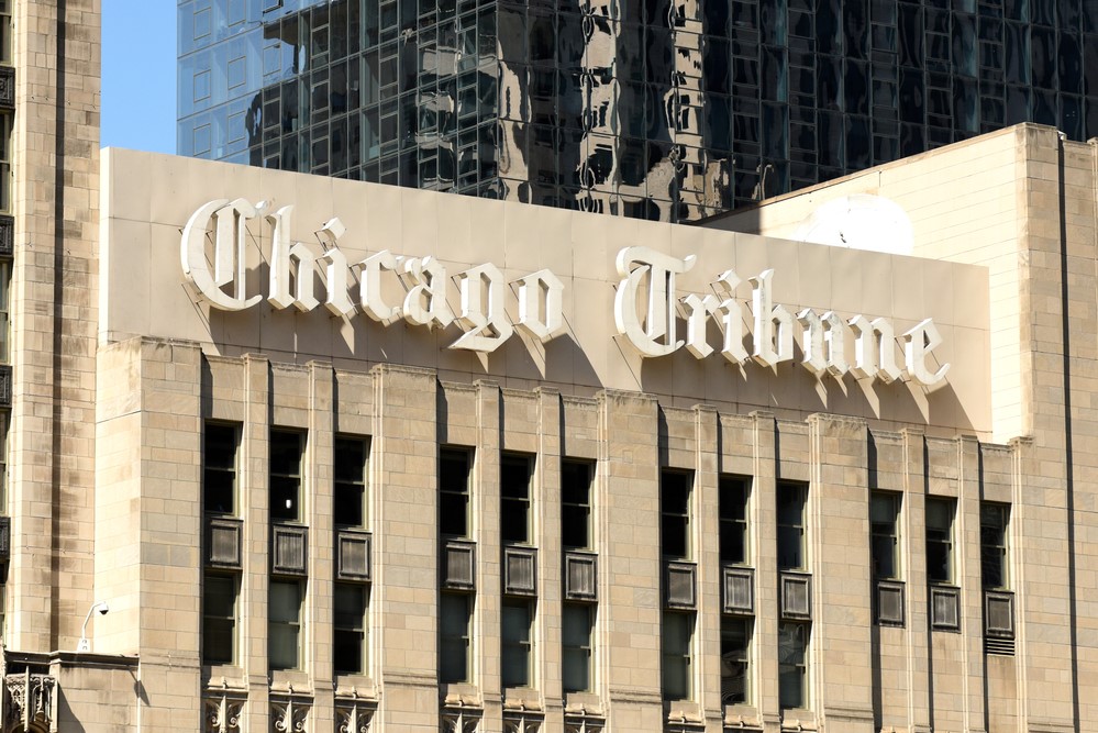 photograph of Chicago Tribune building