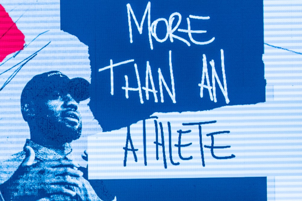 image of Lebron James with "More than an Athlete" slogan
