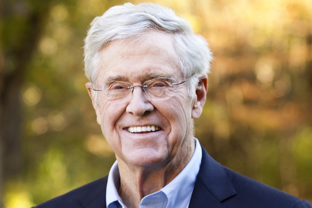 Charles Koch portrait photograph