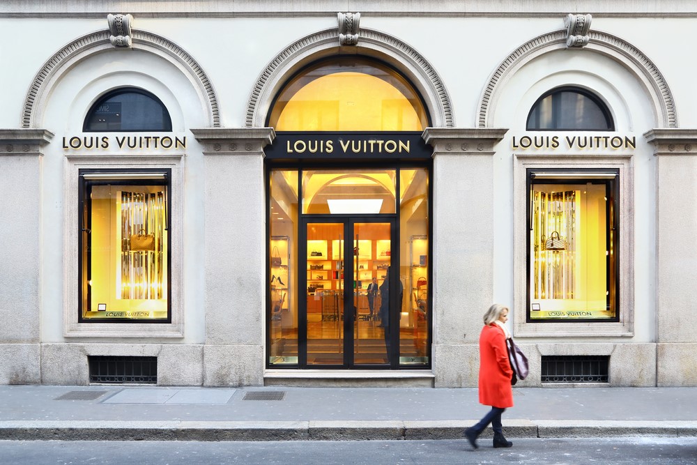 photograph of Louis Vuitton storefront