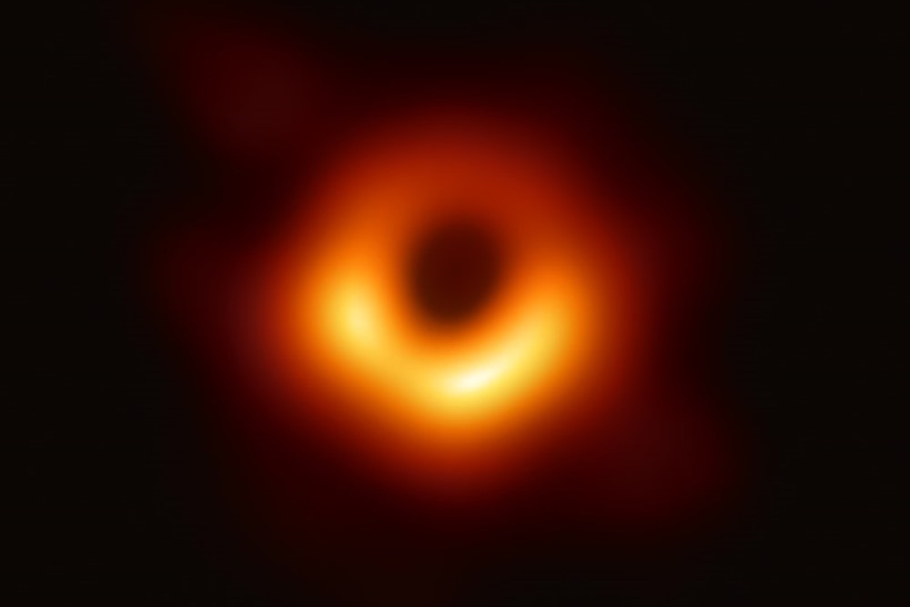 telescopic image of black hole