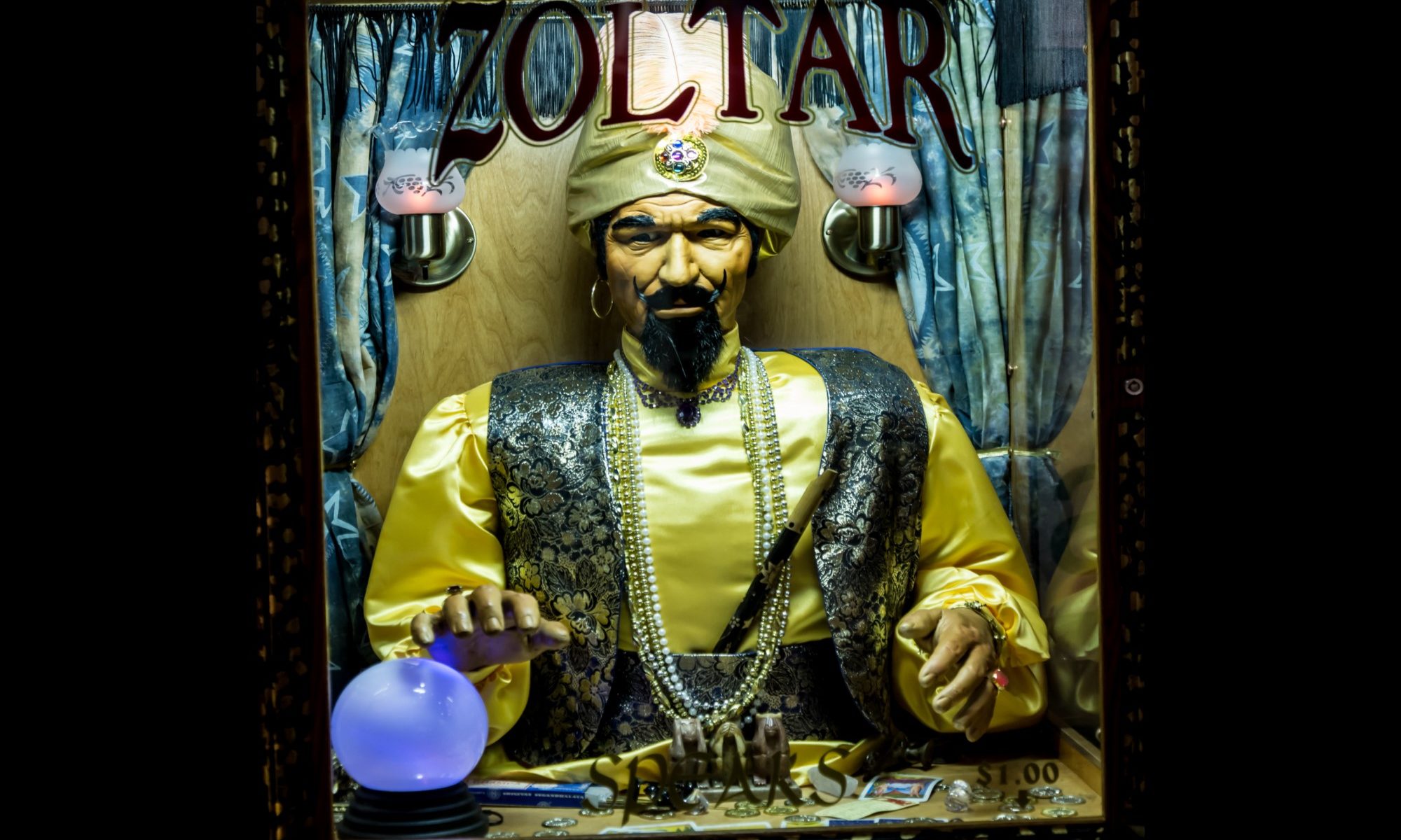 photograph of automated fortune teller