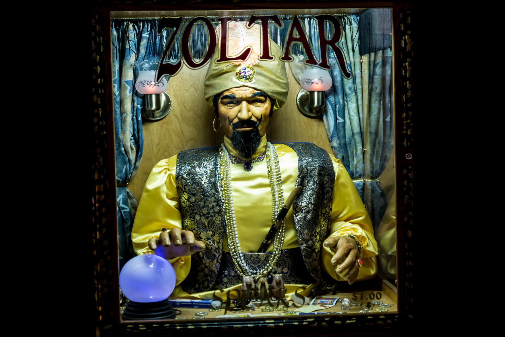 photograph of automated fortune teller