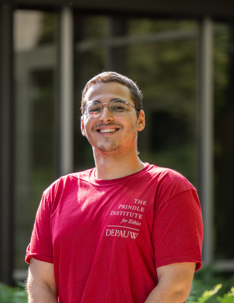 Color photograph of Damir Pupovic, a Prindle Institute Hillman intern