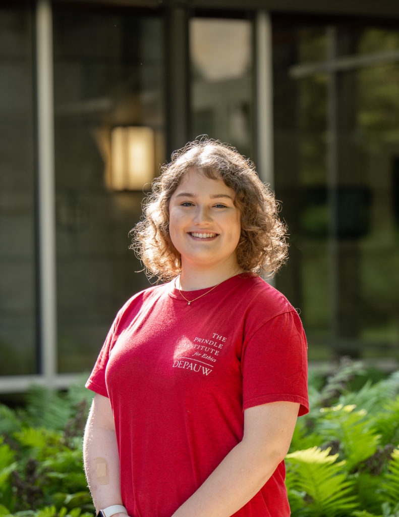 Color photograph of Gianna Meckler, a Prindle Institute Hillman intern