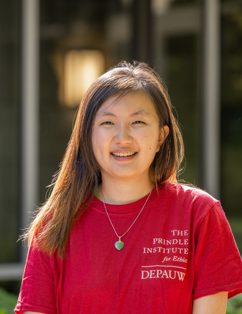 Color photograph of Hyejin Jang, a Prindle Institute Hillman intern