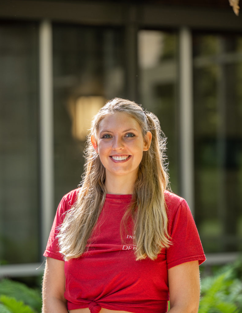 Color photograph of Jillian Meyer, a Prindle Institute Hillman intern