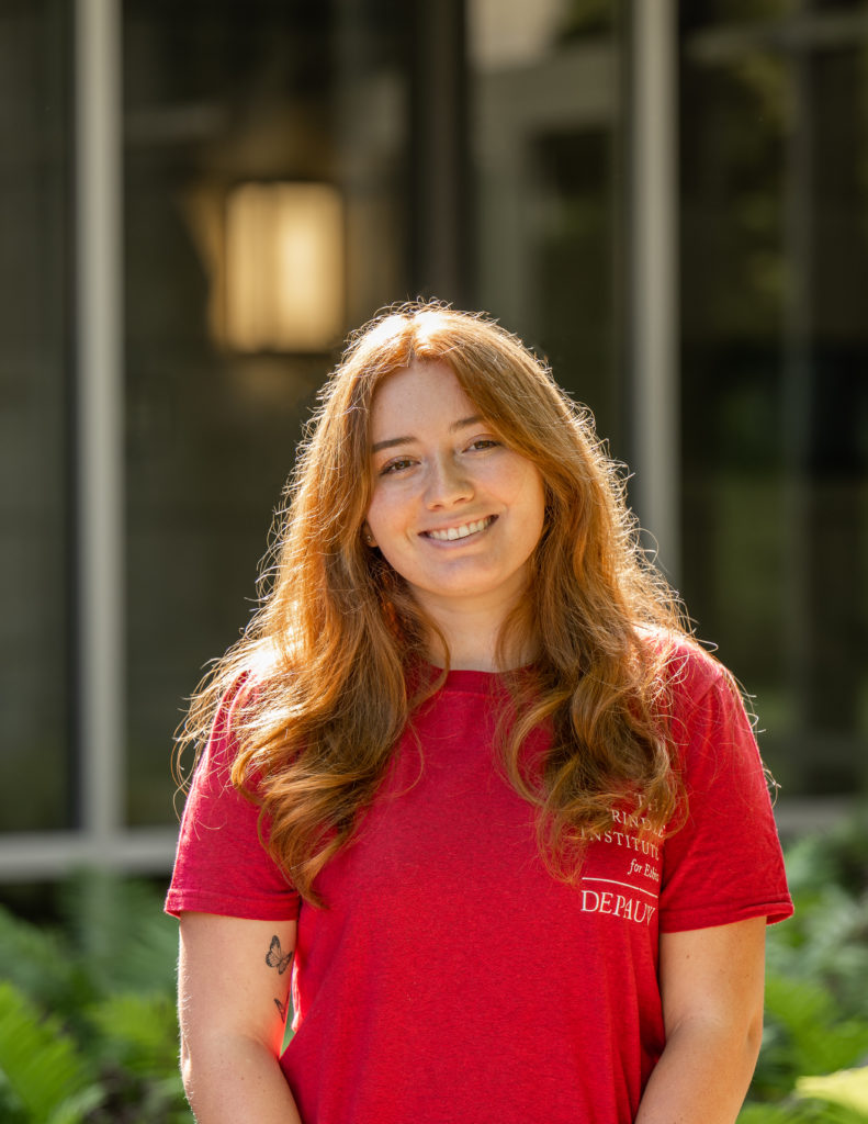 Color photograph of Kassie Green, a Prindle Institute Hillman intern