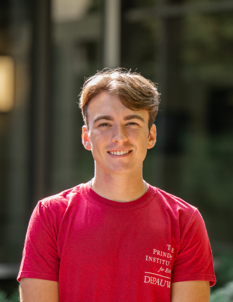 Color photograph of Neil Brown, a Prindle Institute Hillman intern