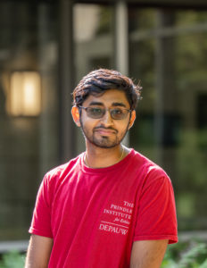 Color photograph of Vidhur Bynagari, a Prindle Institute Hillman intern