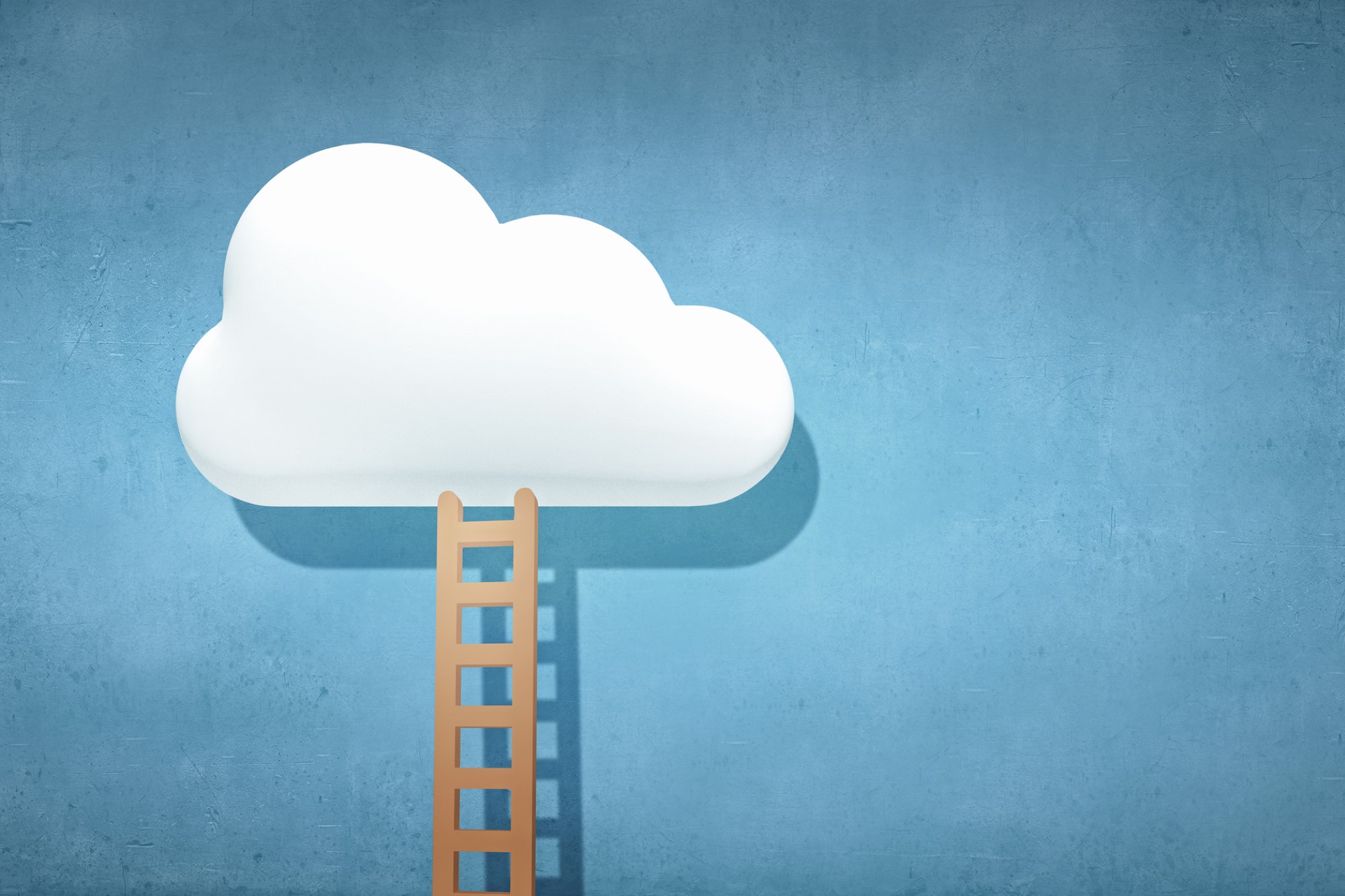 image of ladder with multiple rungs affixed to Twitter cloud
