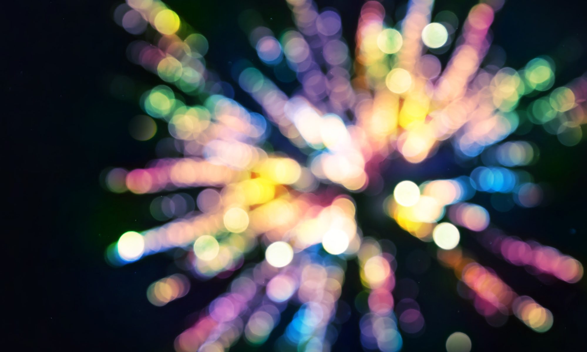 blurred photograph of fireworks