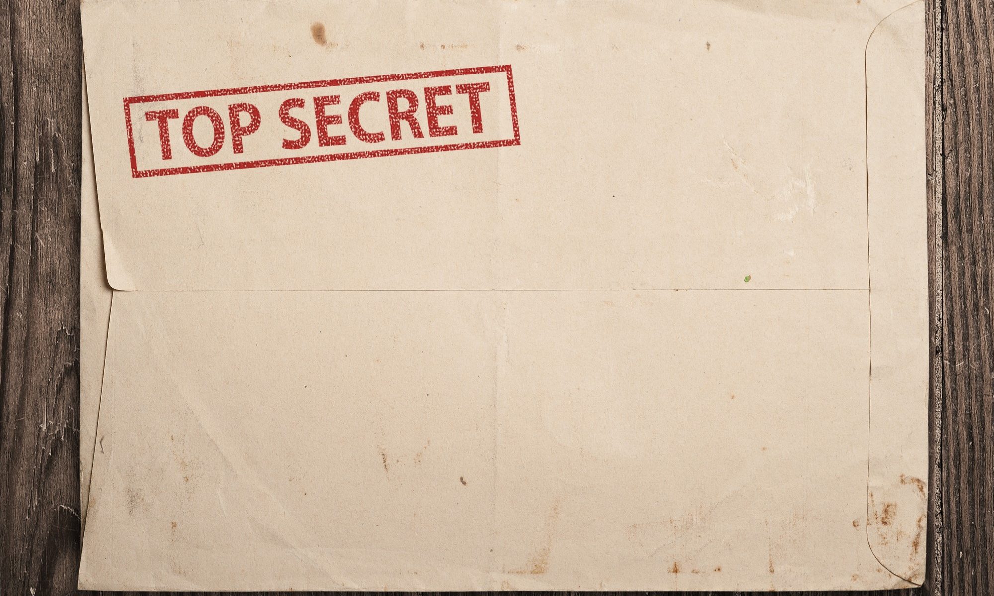 photograph of "Top Secret" manila envelope