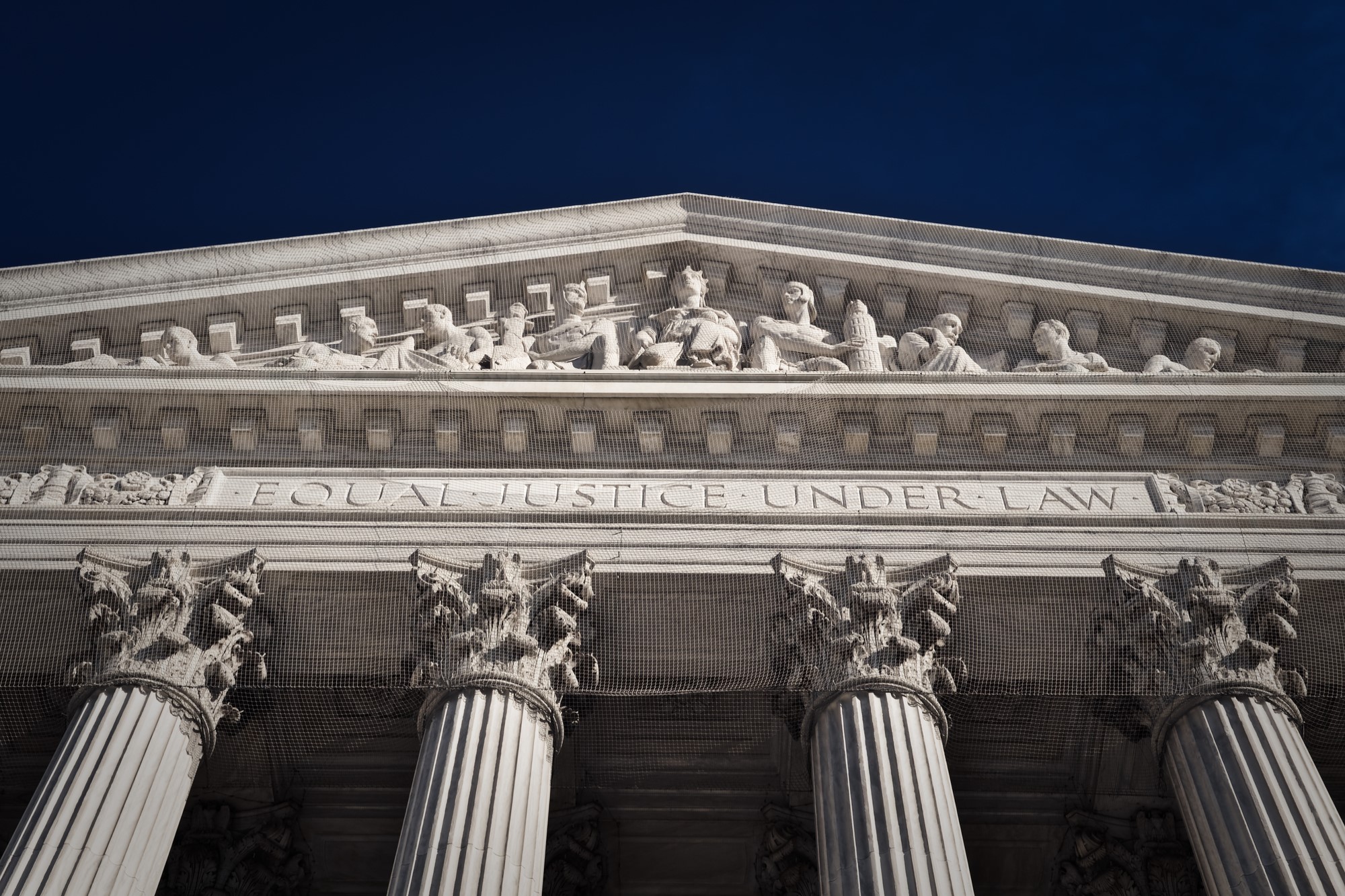 photograph of Supreme Court building facade